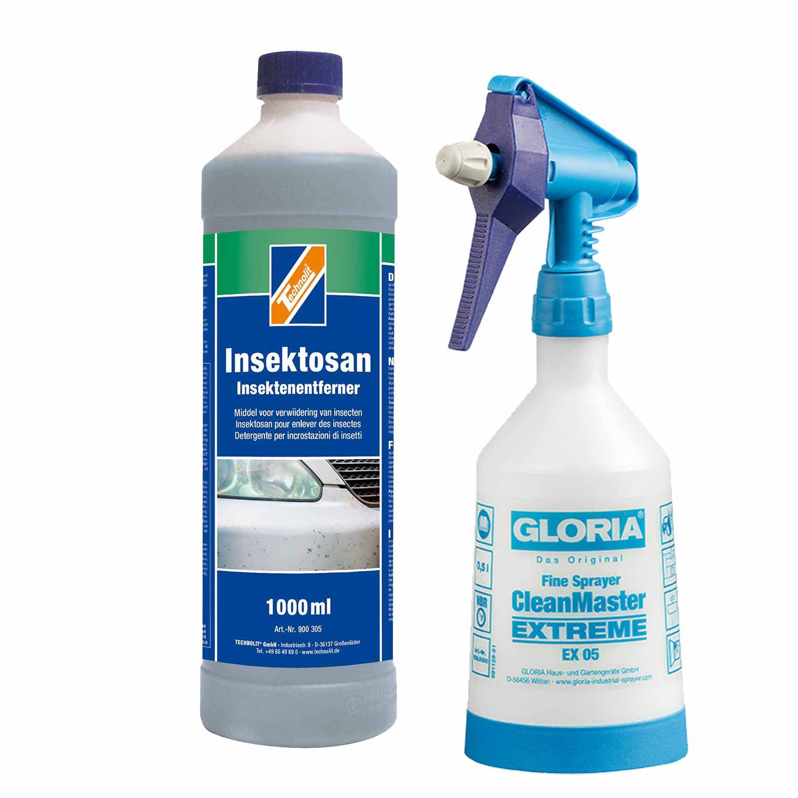 TECHNOLIT Insektenentferner Insektosan Konzentrat 1 Liter inkl. Sprühflasche 500 ml