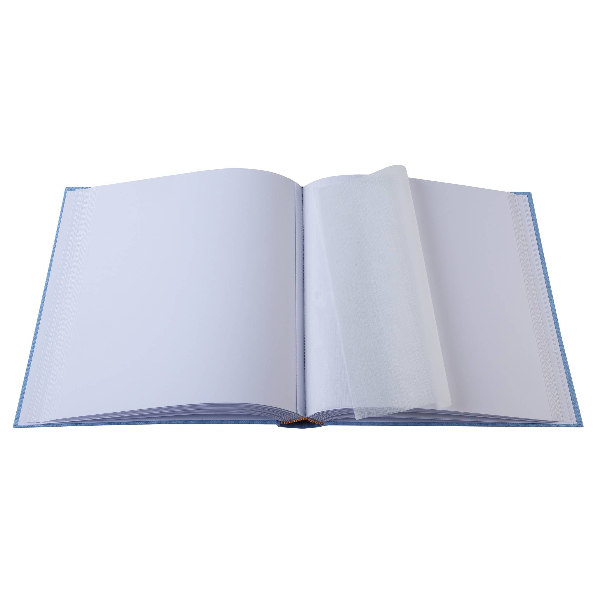 Exacompta 16563E Fotoalbum TEDDY 29x32 cm, 60 Seiten weiß, Einband Kaninchen - Blau