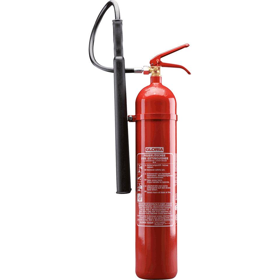 GLORIA Kohlendioxid-Löscher KS 5 ST, Stahl, Inhalt 5kg, Gewicht 14,5kg