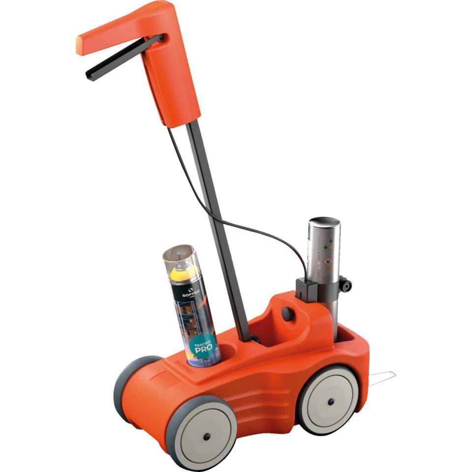 SOPPEC Linienmarkierwagen DRIVER™, für SOPPEC Sprühfarben, ca.4,8kg, 488x257x880mm