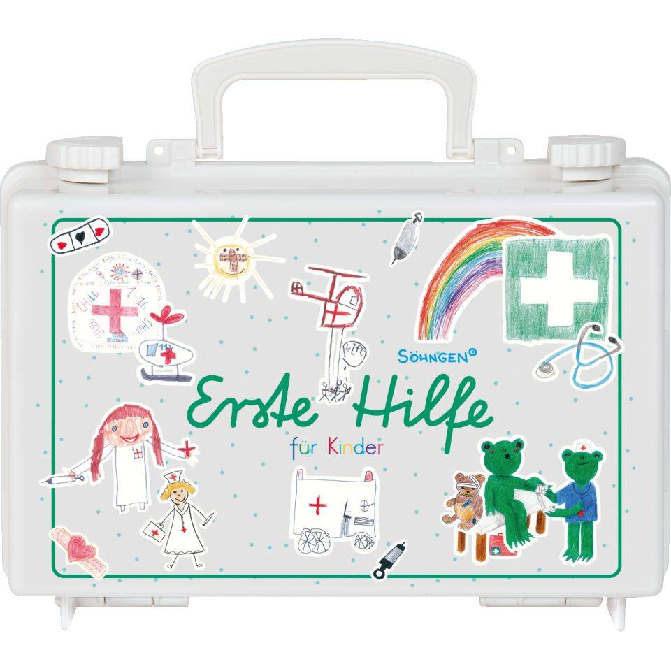 SÖHNGEN Erste-Hilfe-Koffer Quick-CD Kindergarten, weiß, 260x170x110mm