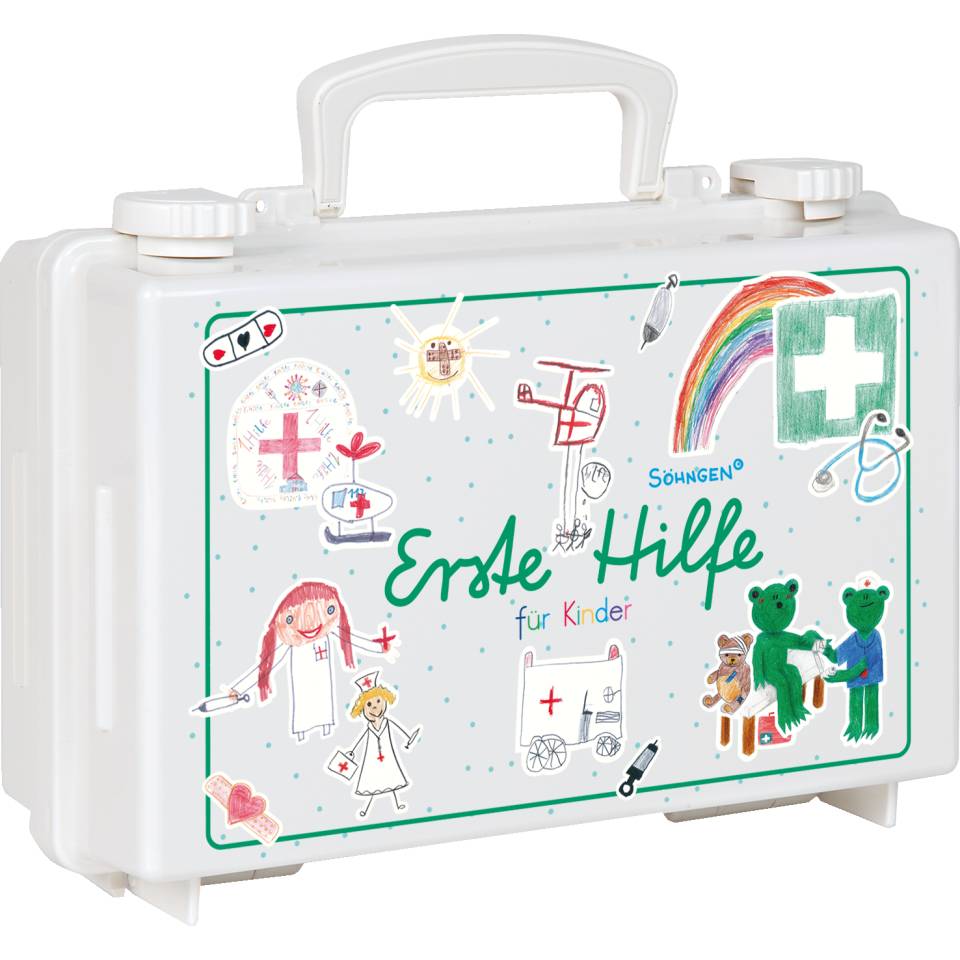 SÖHNGEN Erste-Hilfe-Koffer Quick-CD Kindergarten, weiß, 260x170x110mm
