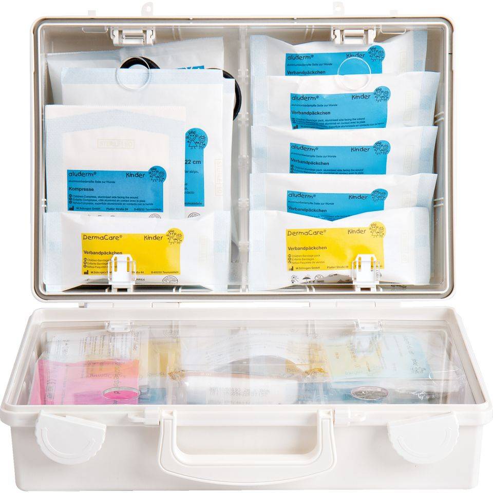 SÖHNGEN Erste-Hilfe-Koffer SN-CD Schule, weiß, 310x210x130mm