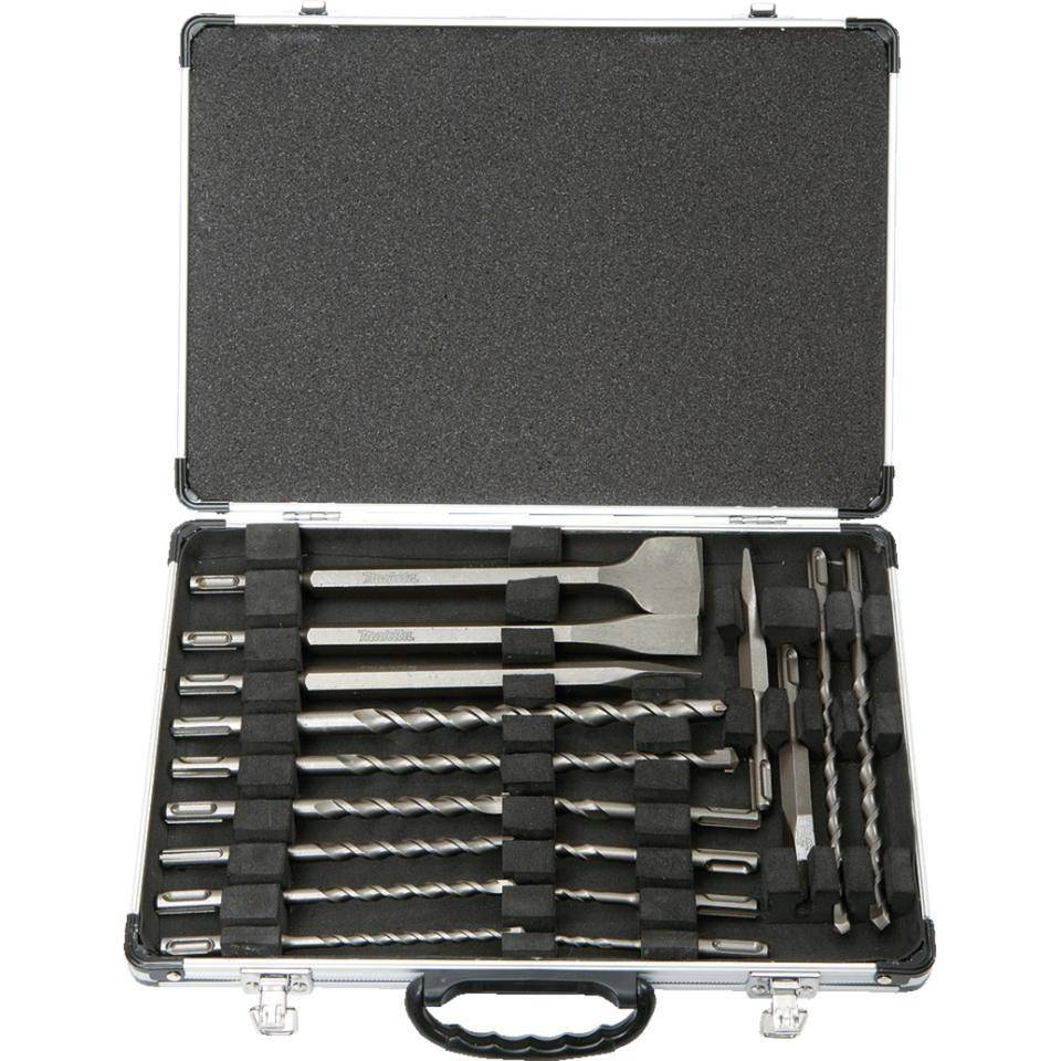 Makita SDS-PLUS Bohrer-/Meißel-Set D-42444, für Kombihammer HR2470, 17-teilig