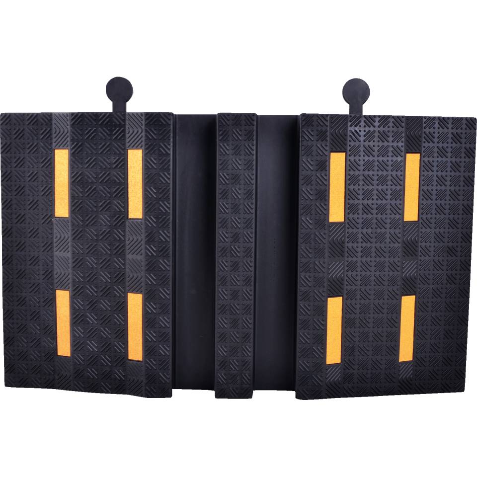 Kabelbrücke Maxi,vorübergeh.Schutz von Leitungen usw.,schwarz,Gummi,850x500x90mm