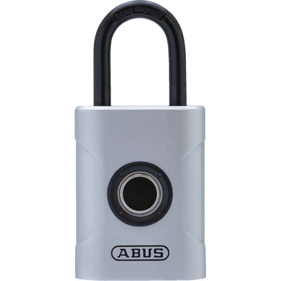 ABUS Vorhängeschloss Touch™ 57/45, ein Fingerabdruck genügt, silber, 45x95mm, 317g
