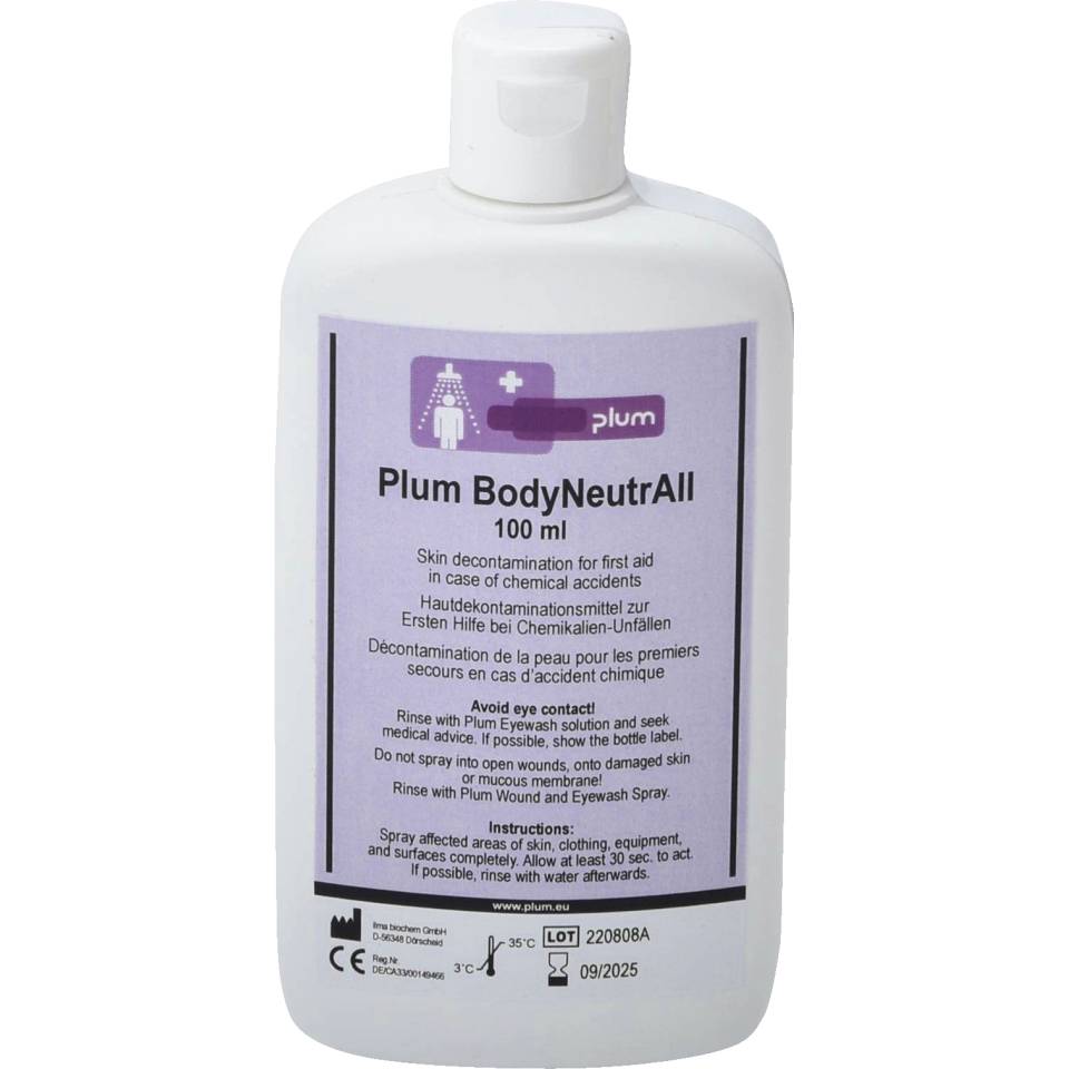 Plum Dekontaminationslösung BodyNeutrAll, 100ml/Flasche