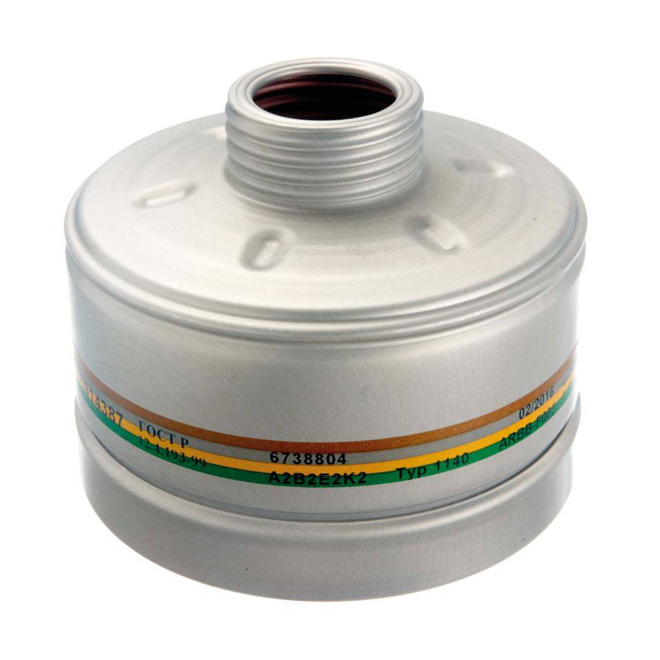 Dräger Kombinationsfilter 1140 A2B2E2K2, für Vollmasken, Kat.III, EN 148/1, 330g
