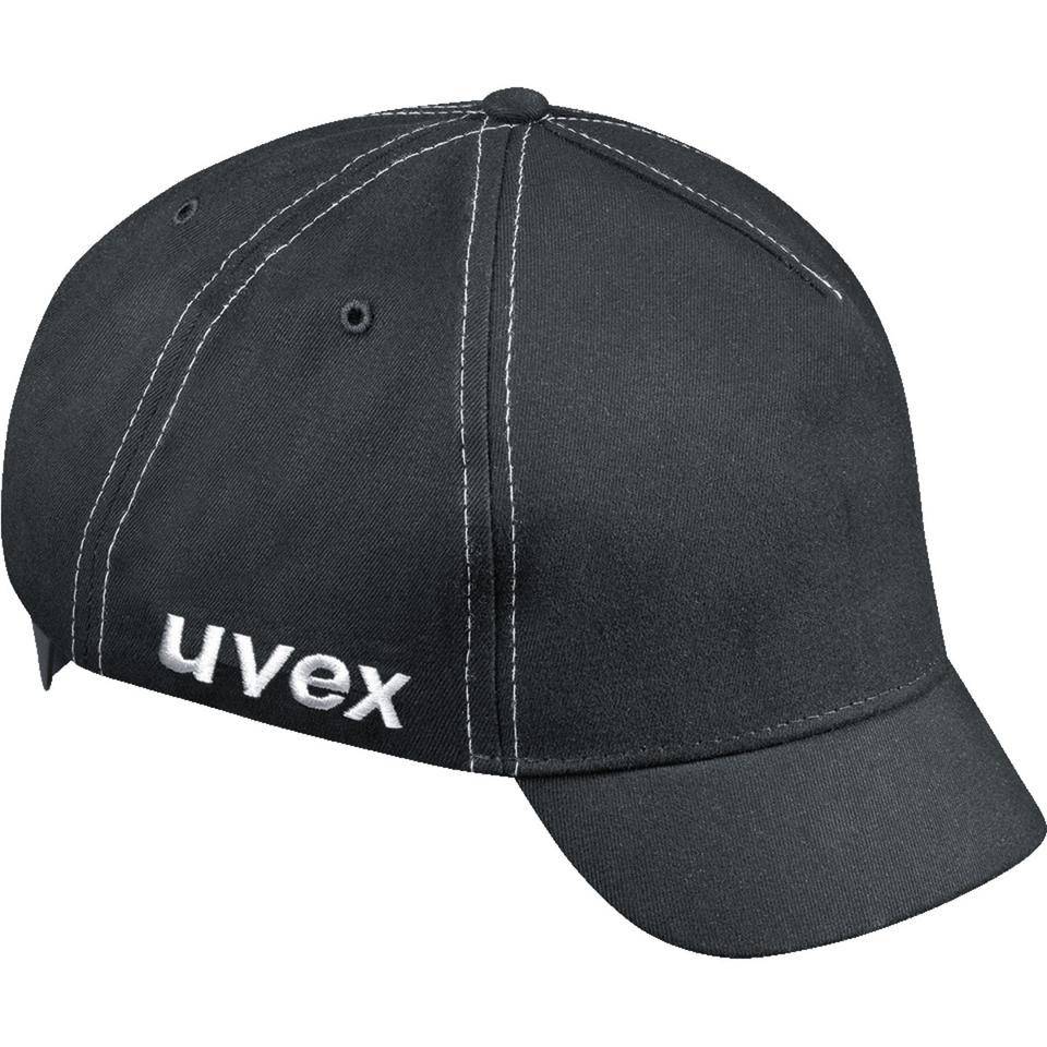 uvex Anstoßkappe u-cap sport, Kurzschirm, Kategorie II, EN 812, schwarz, Größe 55-59cm