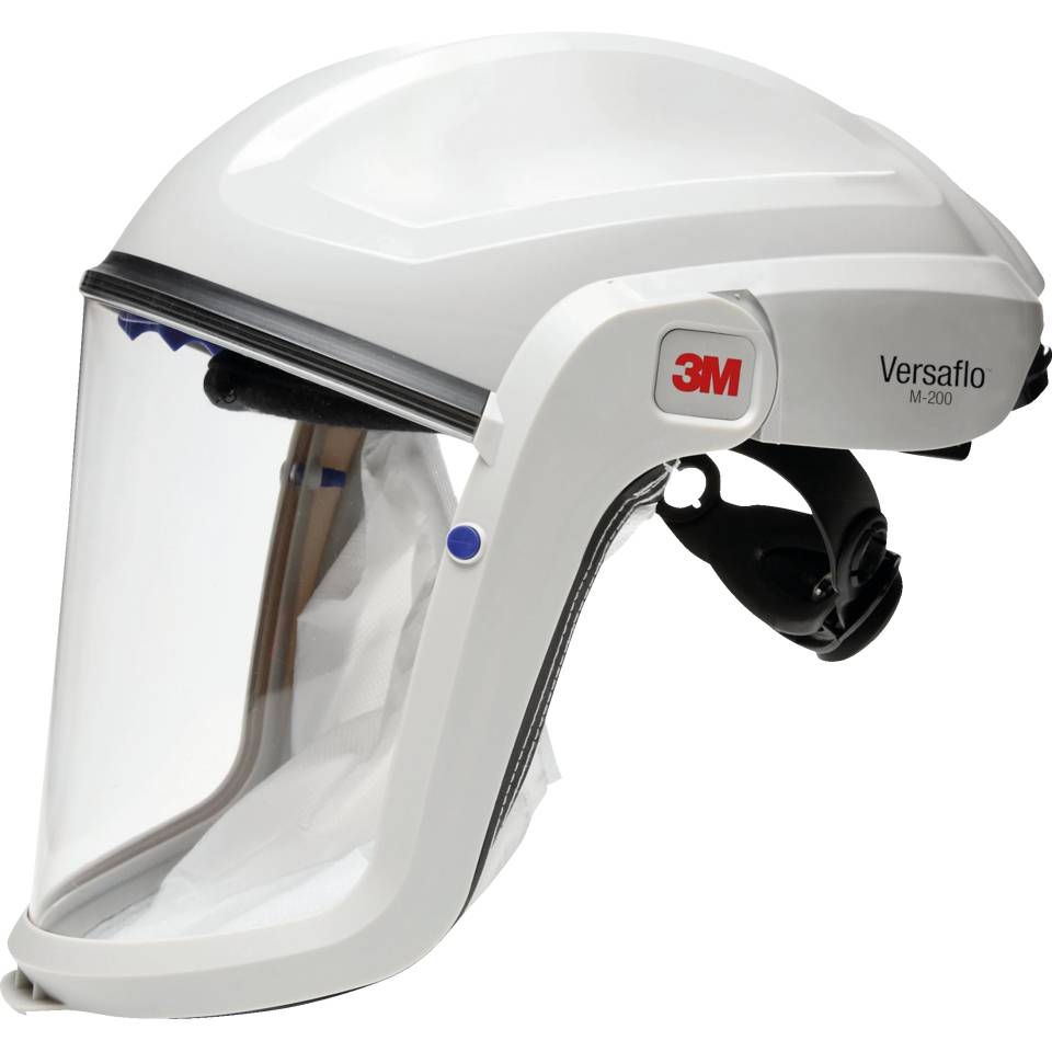 3M™ Versaflo™ Gesichtsschild M-207, Kat.III, hellgrau, farbloses PC-Visier, 591g