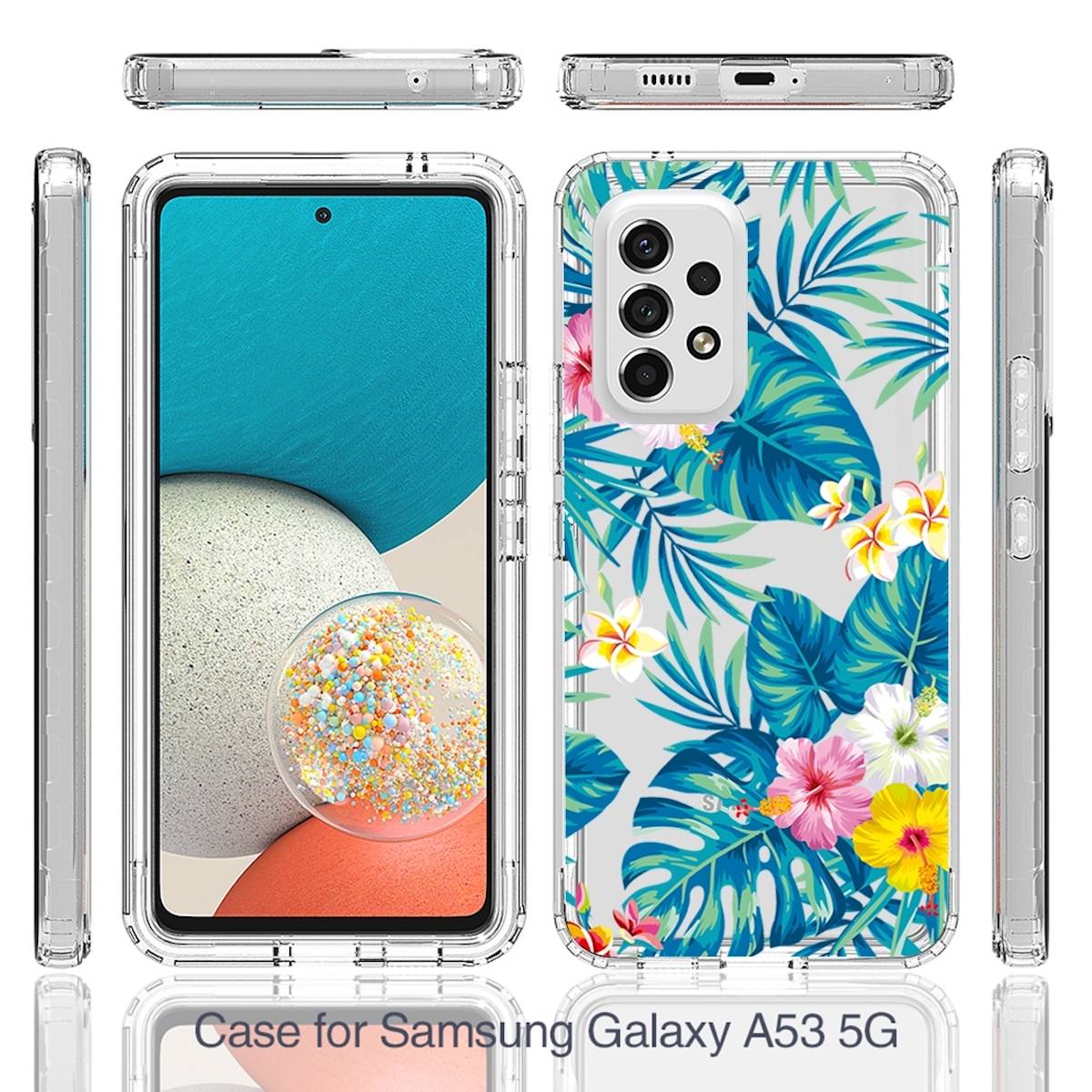 Für Samsung Galaxy A53 Handy Tasche Muster 2 Full Body Etuis Hülle Cover Schutz