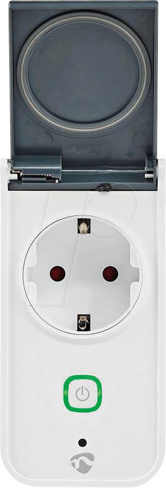 Nedis WIFIPO120FWT Smart Plug 3680 W Grau