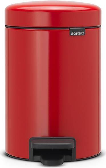 Brabantia 112140 Mülleimer 3 l Rund Rot (11 21 40)