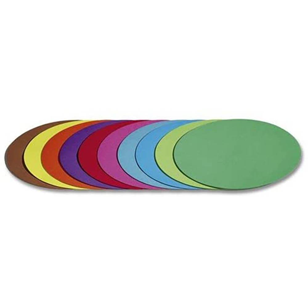 folia 8989 Faltblätter 70 g/m², Ø 12,5 x 20 cm, 500 Blatt, 10 Farben, mehrfarbig
