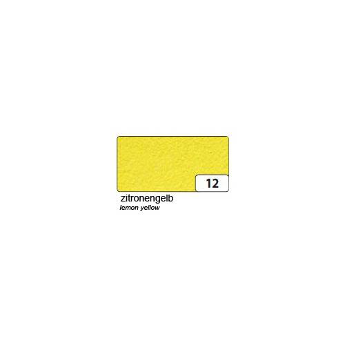 folia 520012 Bastelfilz, 150 g/m², 45 x 500 cm, zitronengelb (5 m)