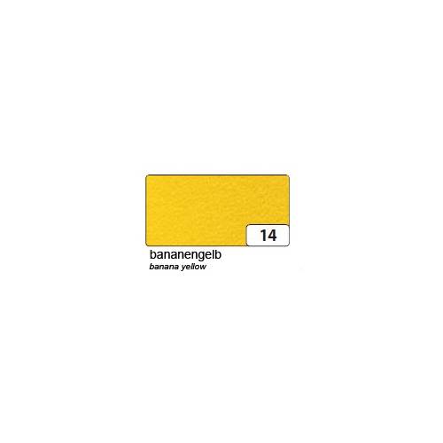 folia 520014 Bastelfilz, 150 g/m², 45 x 500 cm, bananengelb (5 m)