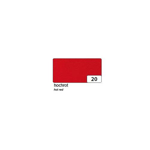 folia 520020 Bastelfilz, 150 g/m², 45 x 500 cm, hochrot (5 m)