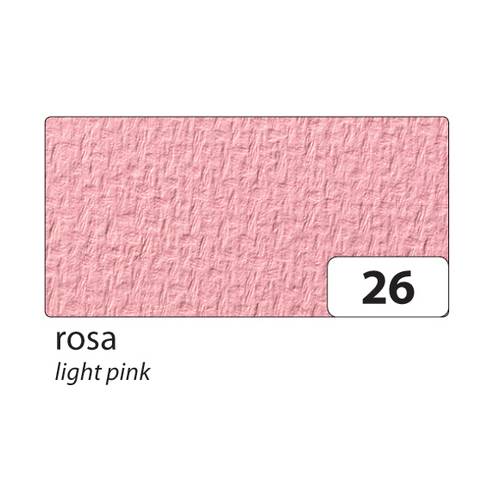 folia 6222/1026 Tonkarton 220g/m², 50x70cm, einseitig genarbt, rosa (10 Bogen)