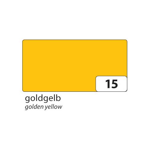 folia 67/25 15 Tonpapier, 130 g/m², 50 x 70 cm, goldgelb (25 Bogen)