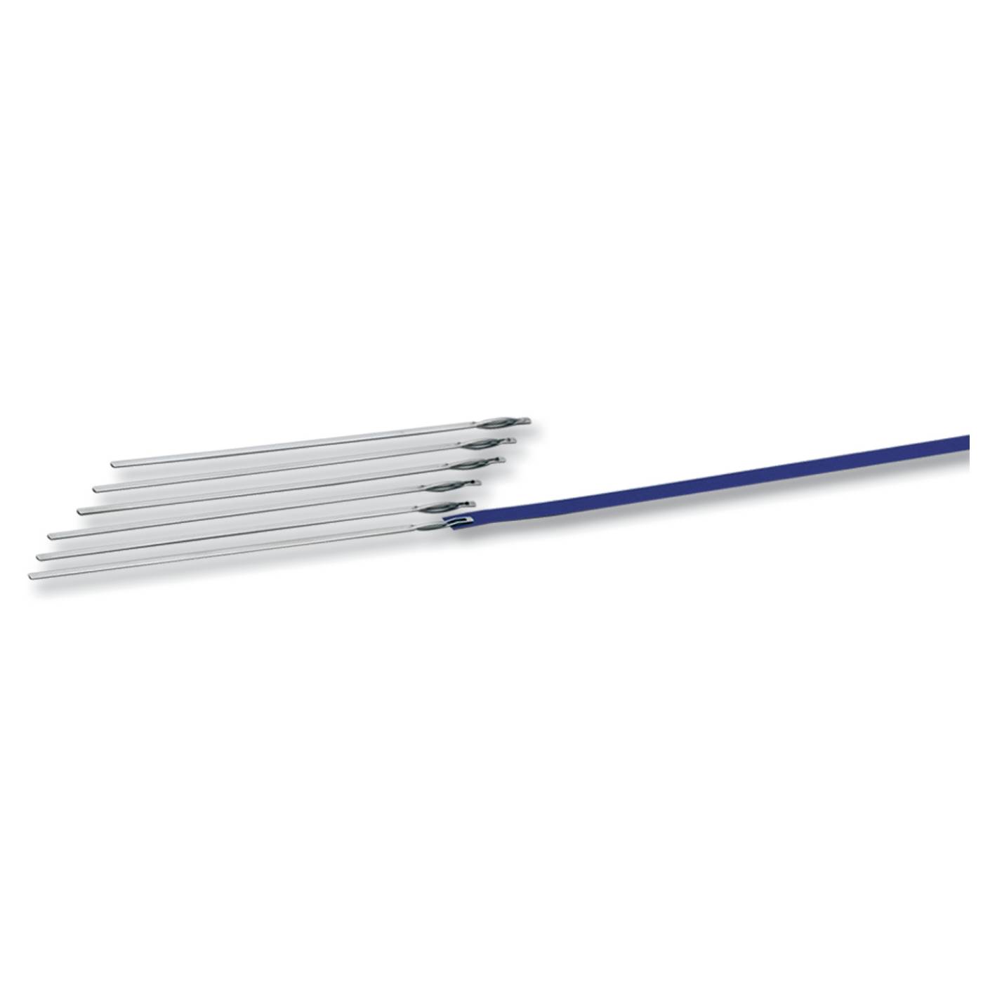 folia 7002 Flechtnadeln mit Klemmvorrichtung aus Stahldraht, 195 mm lang, silber (50er Pack)