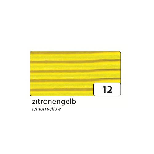 folia 741012 E-Wellpappe, 50 x 70 cm, zitronengelb (10 Blatt)