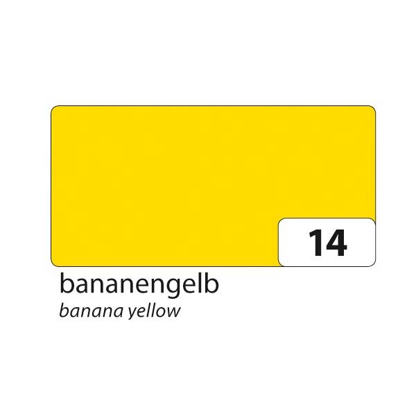 folia 6122/4/14 Tonkarton, 220 g/m², DIN A4, bananengelb (100 Bogen)