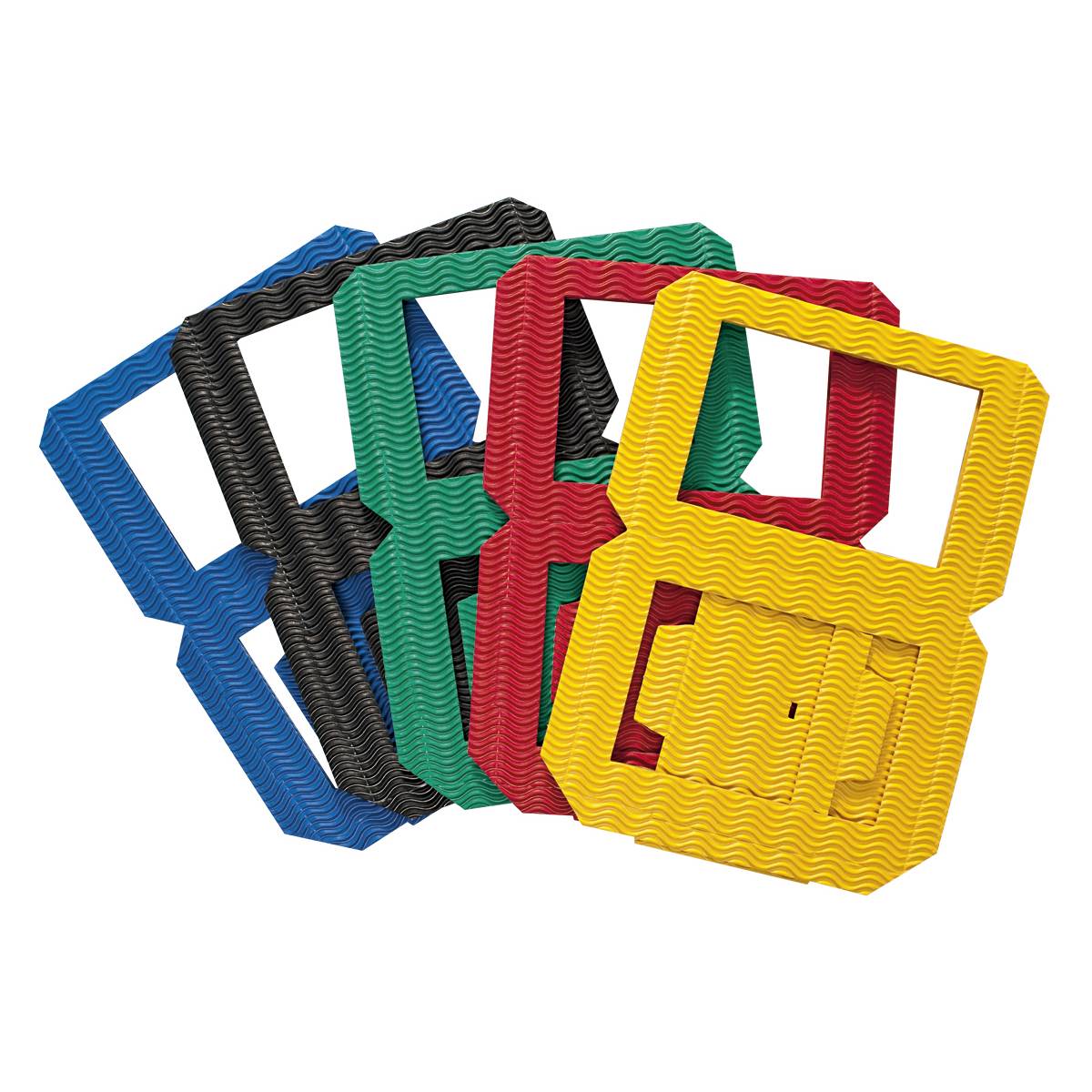 folia 9823/5 Laternen Rohlinge aus 3D-Wellpappe, 13,5 x 13,5 x 18 cm, pink (5er Pack)