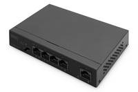 DIGITUS - 4+1-Port Gigabit PoE Netzwerkswitch, Desktop, unmanaged, 1 Uplink Port RJ45, 60 W, af/at