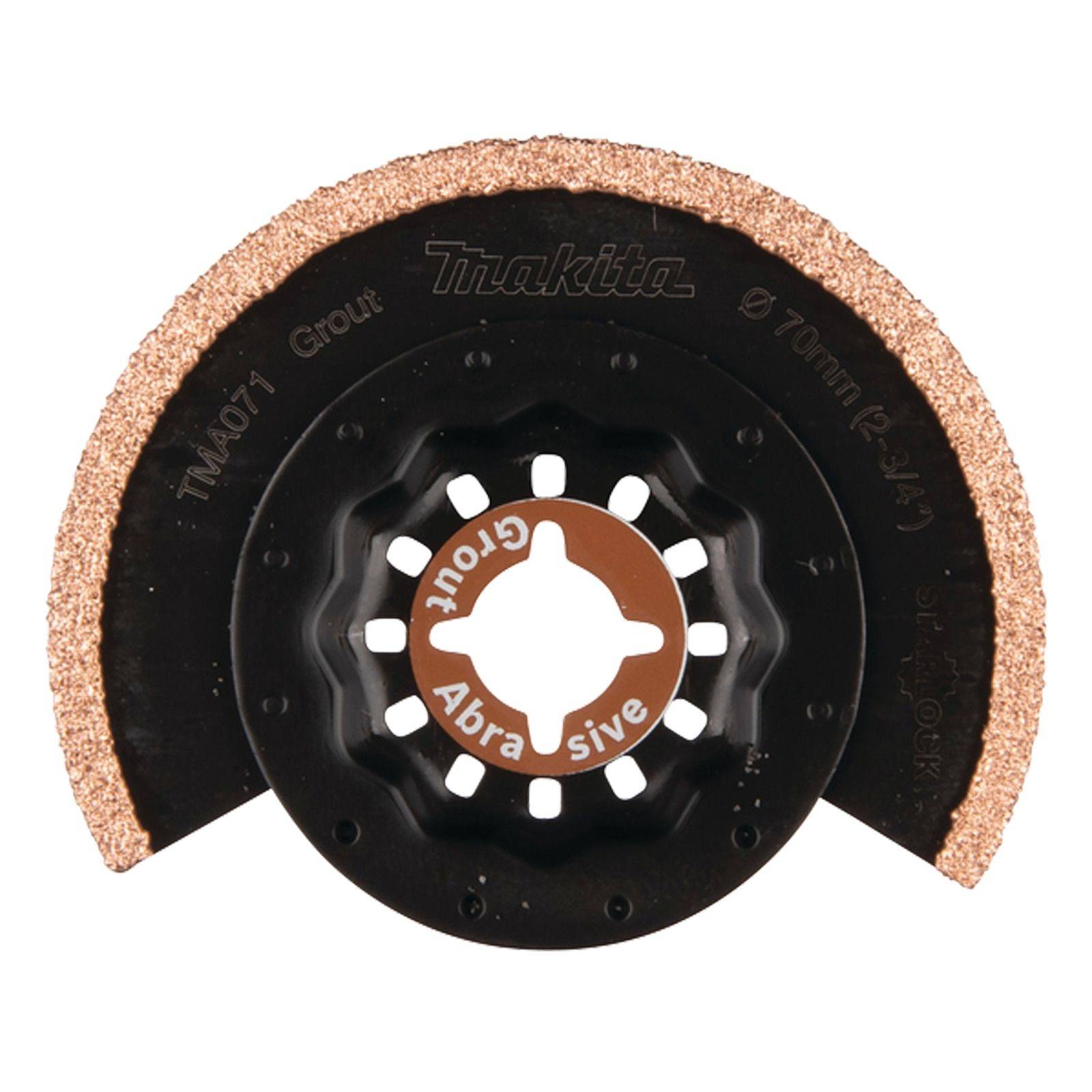 Makita Eintauch und Segmentsägeblatt HM/RIFF, 65 mm, TMA071 Starlock • 70 mm • HM / RIFF • TMA071 • Fließenfugen / weiche Wandfließen