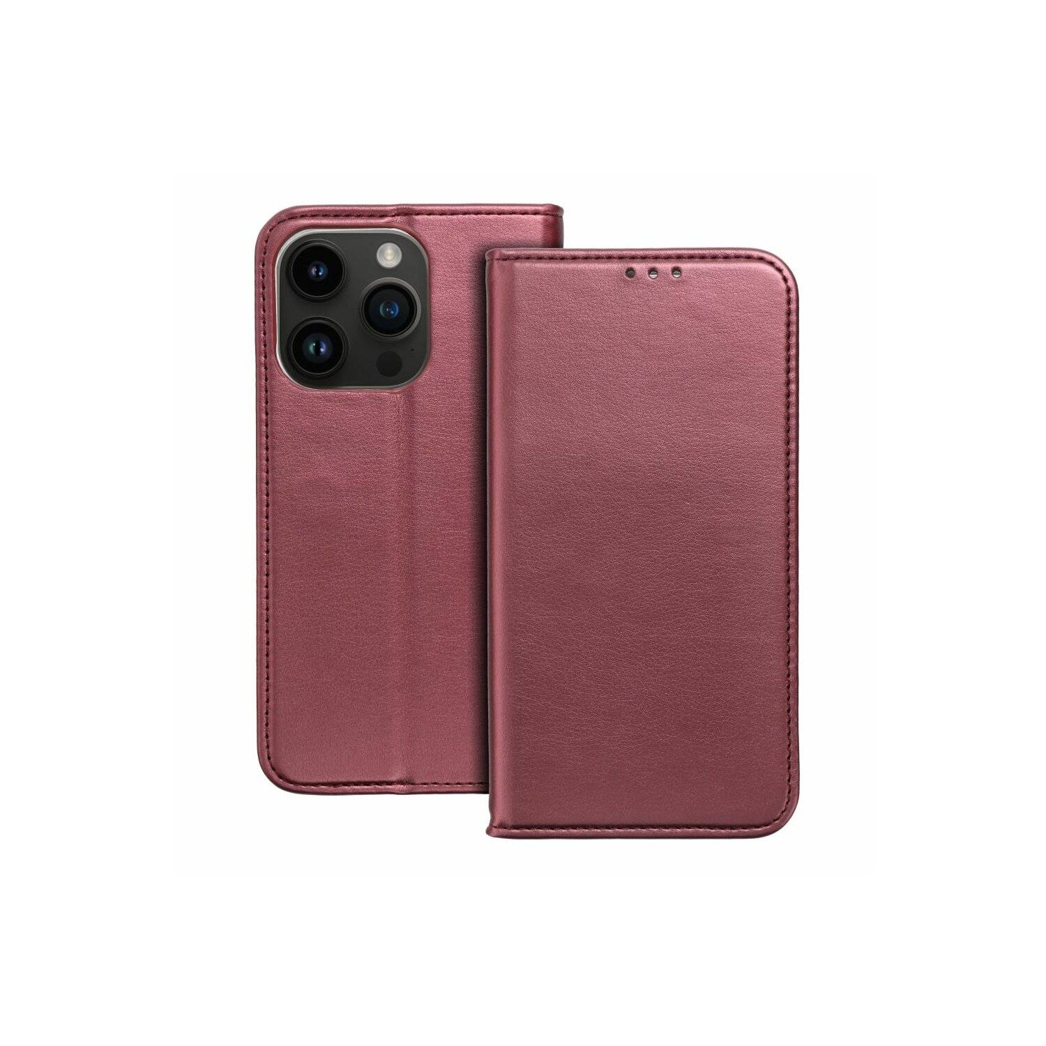 Smart Magneto Buch Tasche Hülle Magnet Standfunktion kompatibel mit Samsung Galaxy A23 5G Burgunder