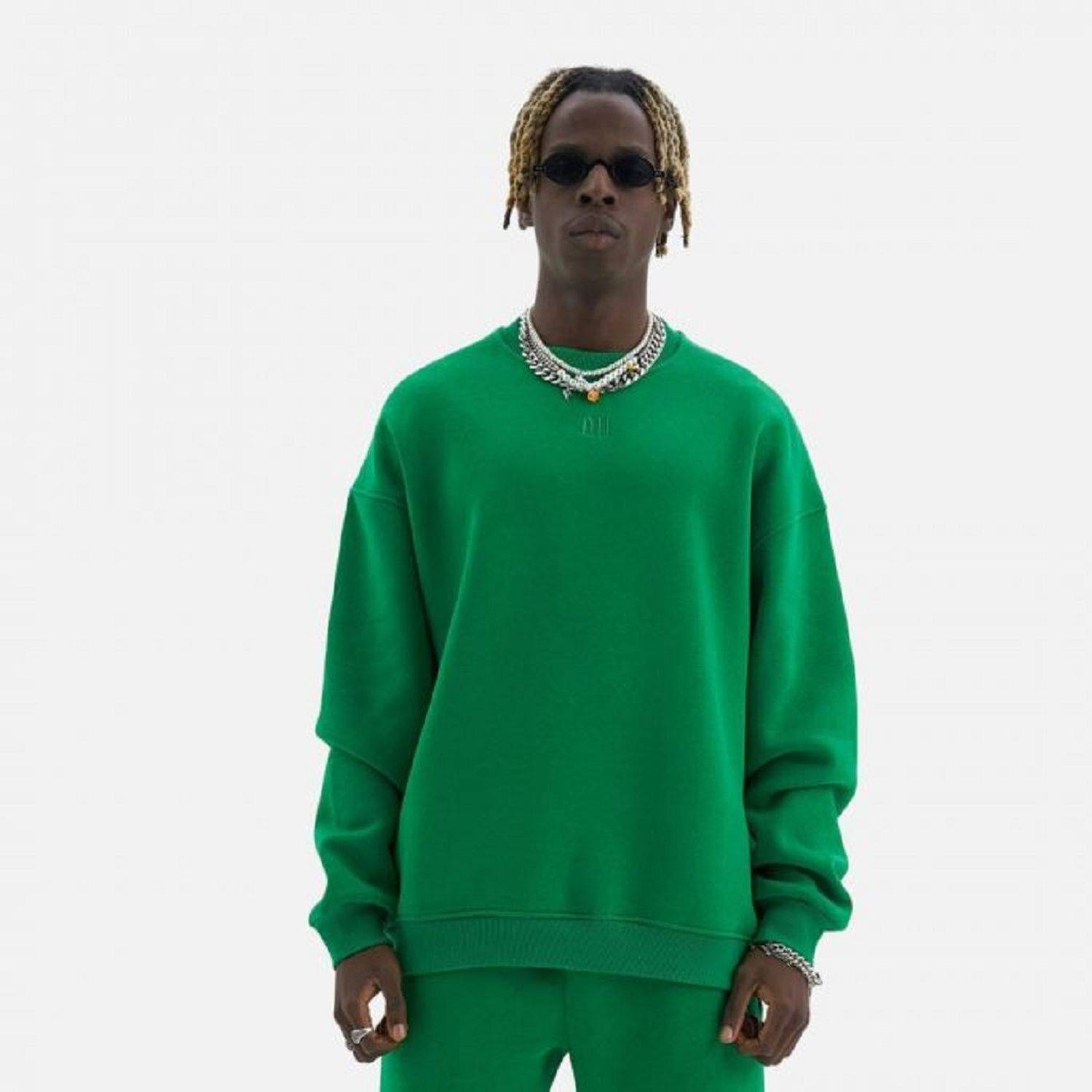 Jogger Set Jogginghose Sweatshirt Oversize S Grün