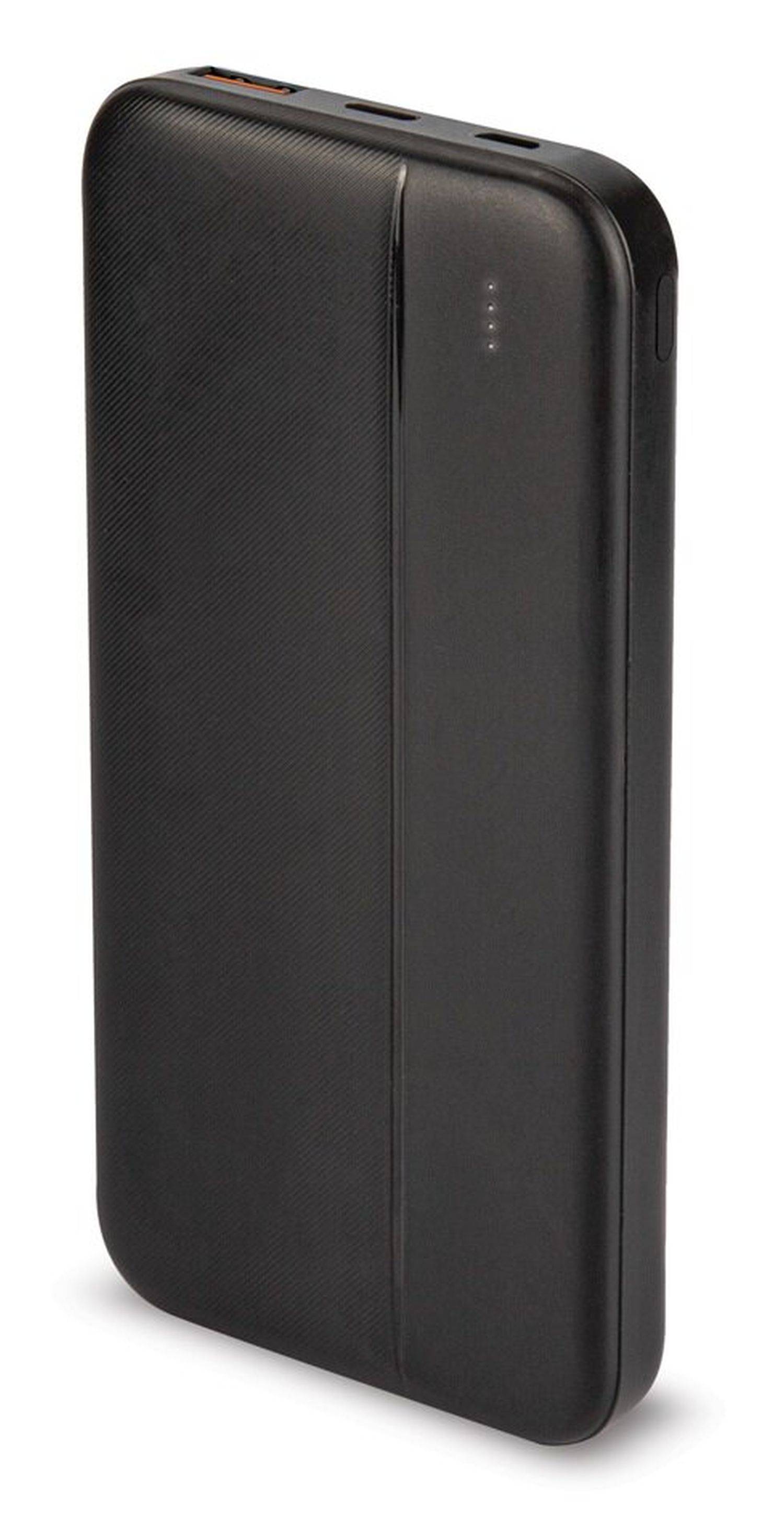 Powerbank 10000mAh mit 2 Outputs kompatibel mit Handy, Tablet, Smartphone Schwarz