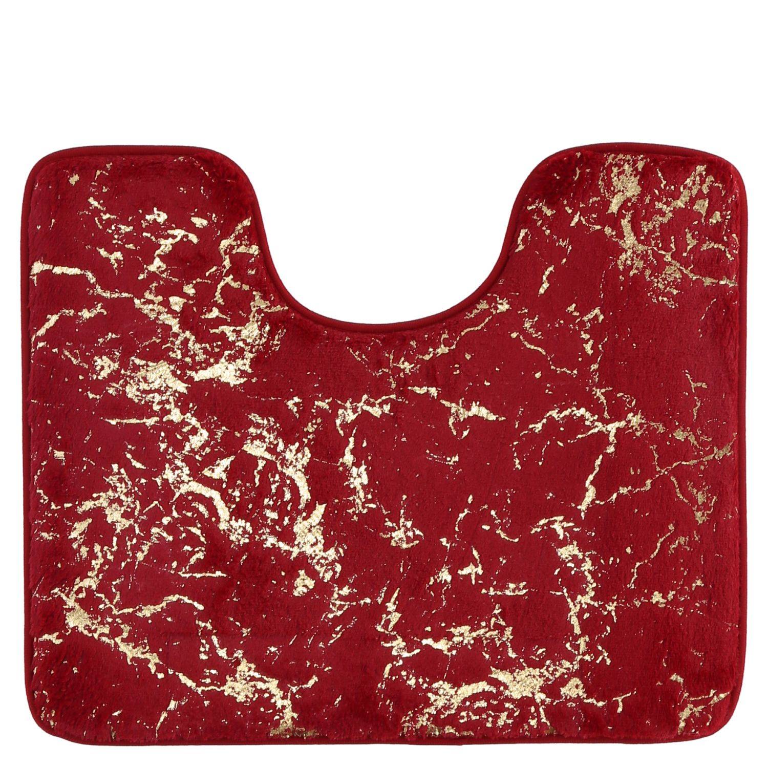 Marmour 3-teilig Bad Matte Dusche Set von 2 Rutsch Stand Bad Matten Wasser absorbierend Marmour-RotGold