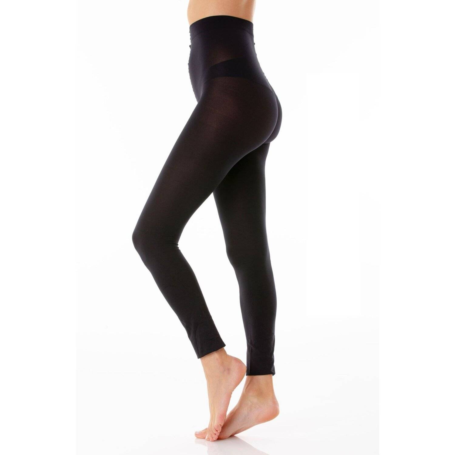 Damen Strumpfhose mit Muster Nero Frauen Hose Socken N.1616 280 DEN schwarz L/XL