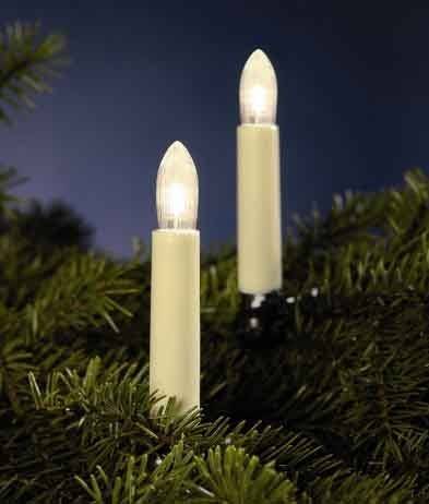 5 Stück Hellum Riffelkerzenkette 20 tlg. 812046