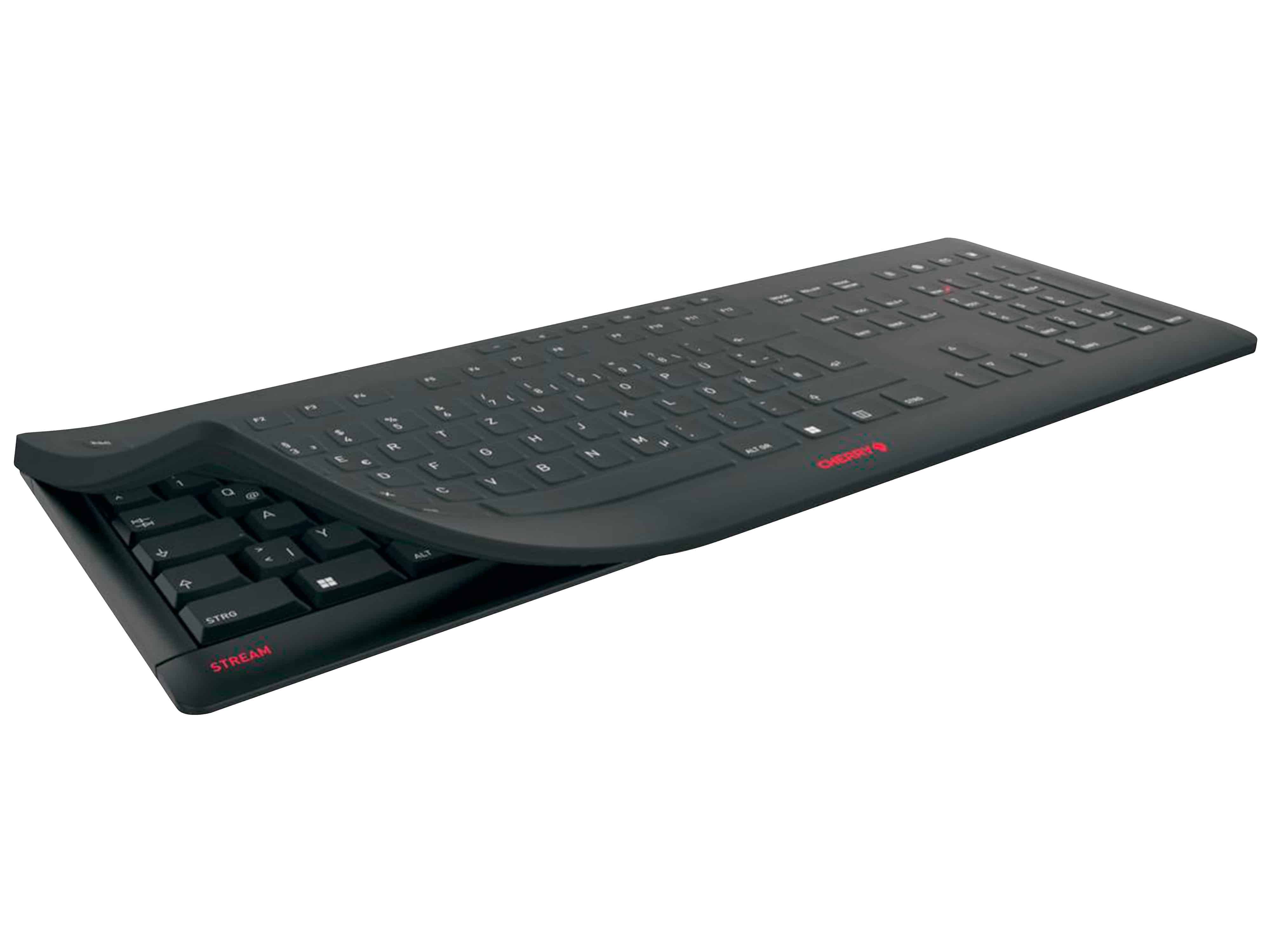 CHERRY Tastatur Stream Protect Wireless schwarz