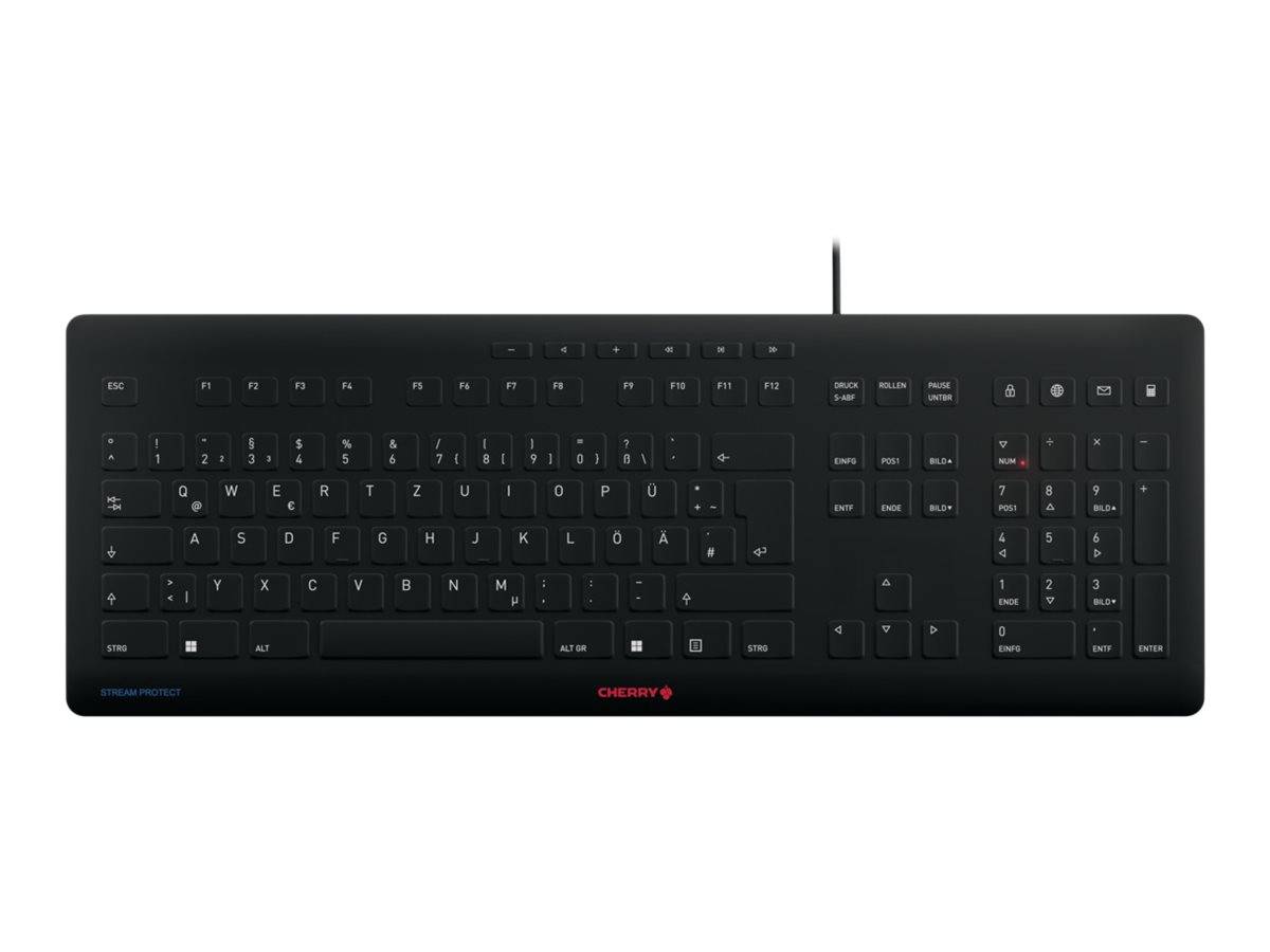CHERRY STREAM - Tastatur - USB - Deutsch - Tastenschalter: CHERRY SX