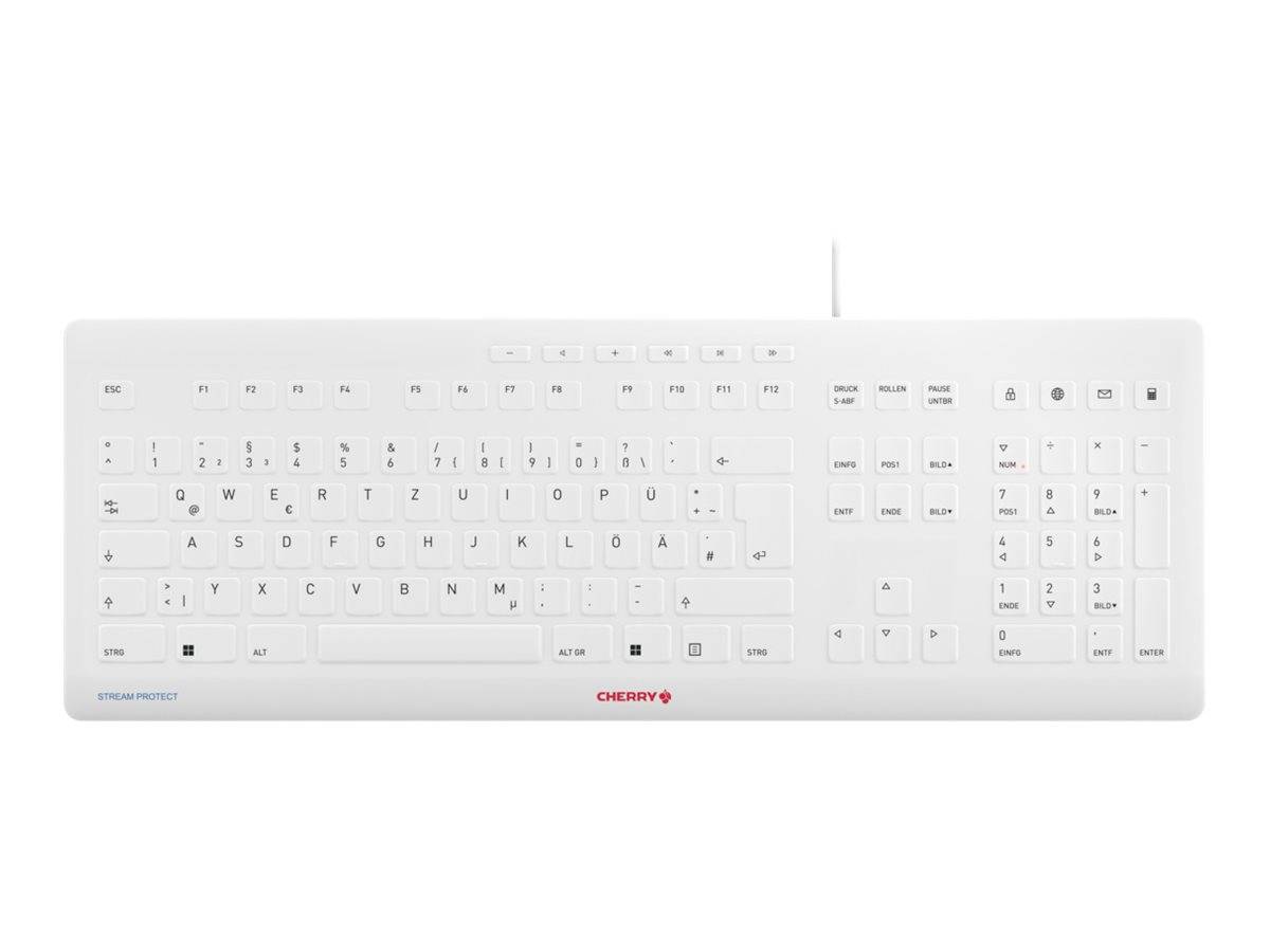 CHERRY STREAM - Tastatur - USB - Deutsch - Tastenschalter: CHERRY SX