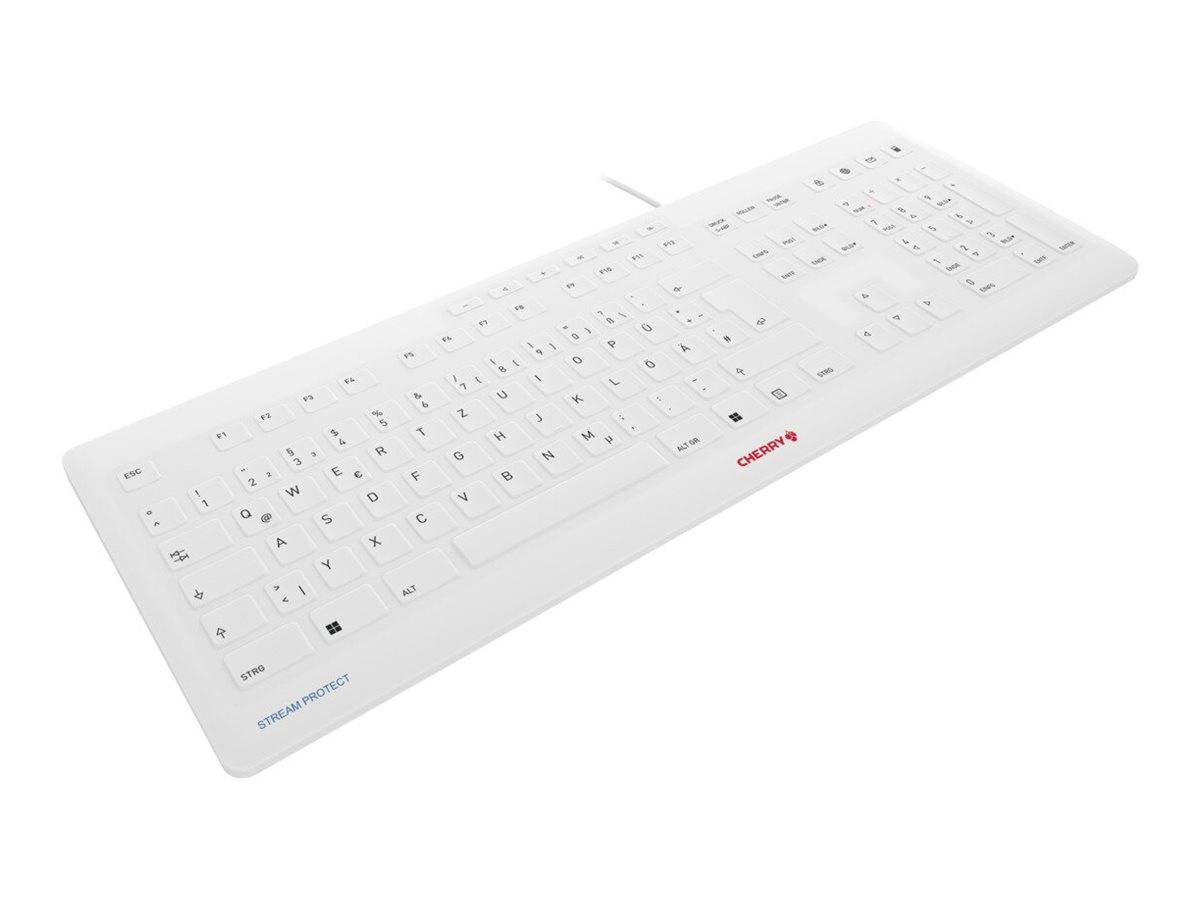 CHERRY STREAM - Tastatur - USB - Deutsch - Tastenschalter: CHERRY SX