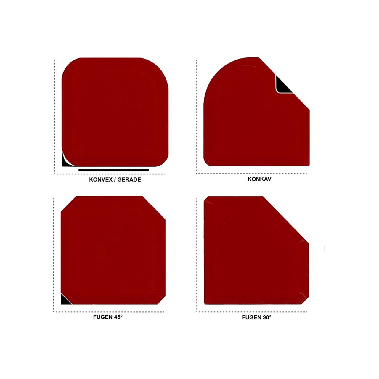 FUGEN-ASS STANDARD, Fugenglätter 4-tlg.