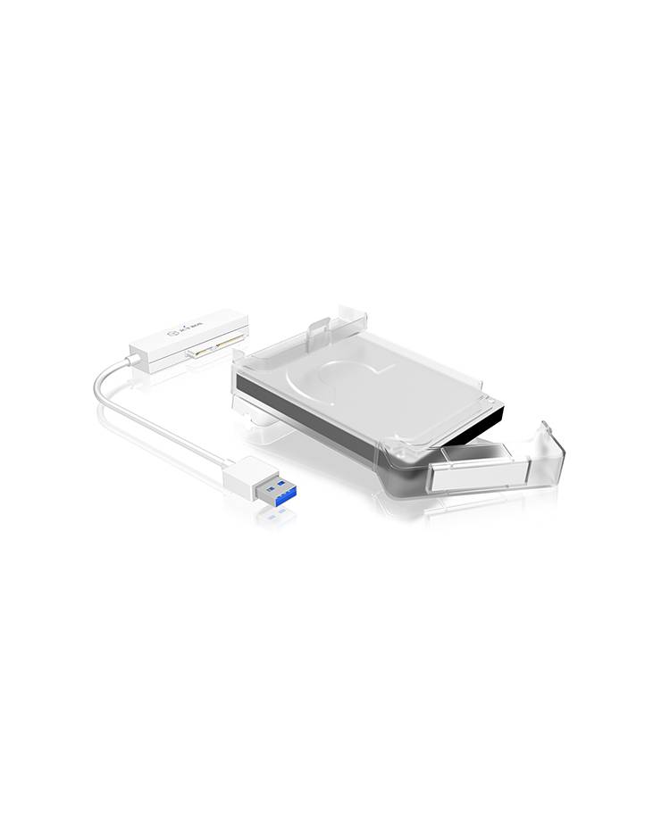 IB-AC703-U3, USB 3.0 zu 2,5" SATA Festplatten (9,5 mm Höhe) Adapter Kabel mit Schutzbox, Zugriff LED, USB 2.0 compatibel