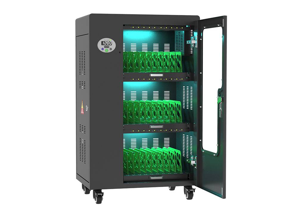 Good Connections® ANTARES PRO T30C Ladewagen bis 11", USB-C™, 30W Port, PD3.0, UVC-Desinfektion, schwarz