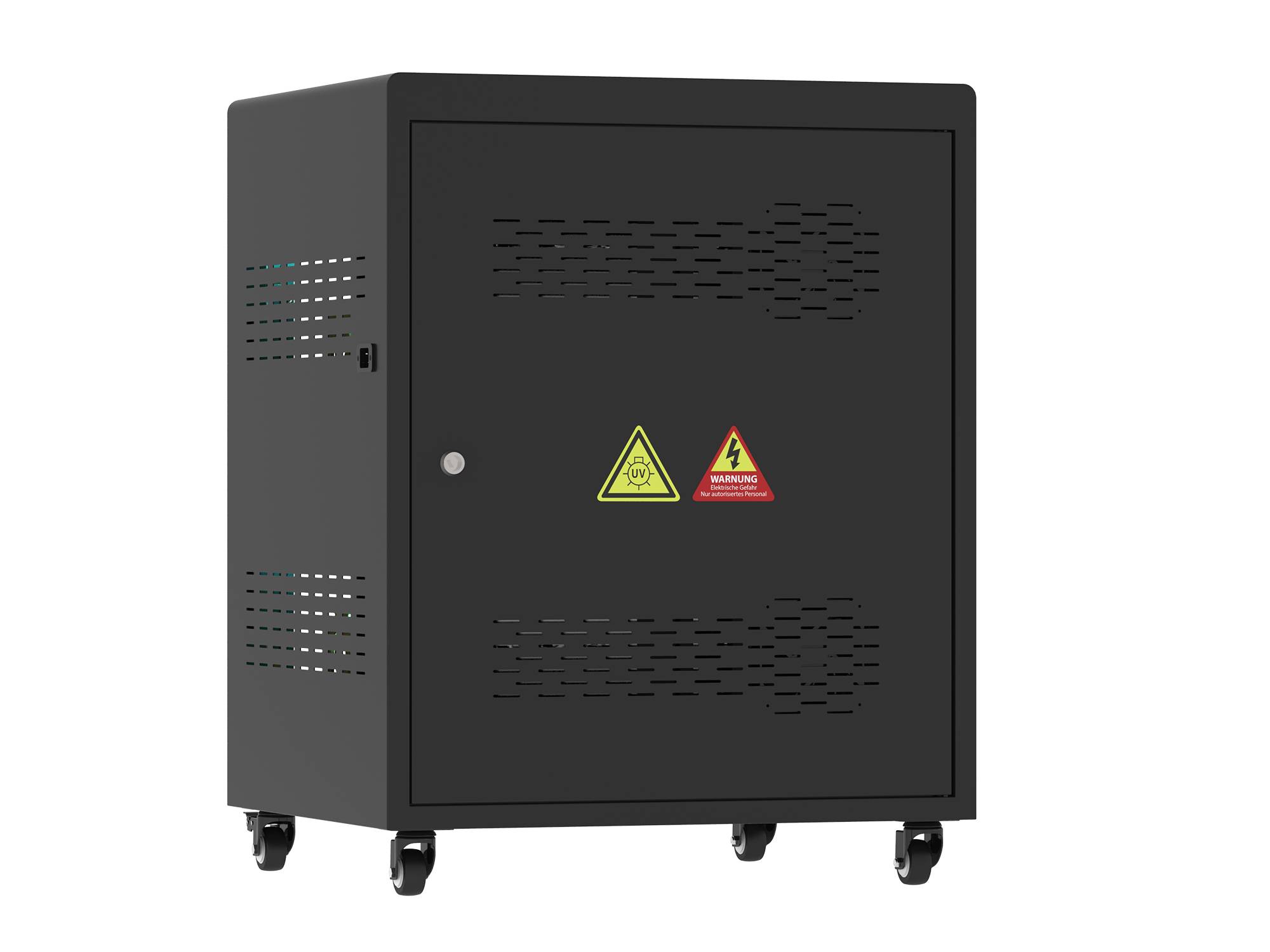 Good Connections® ANTARES PRO N24C Ladewagen bis 15,6", USB-C™, 65W Port, PD3.0, UVC-Desinfektion, schwarz