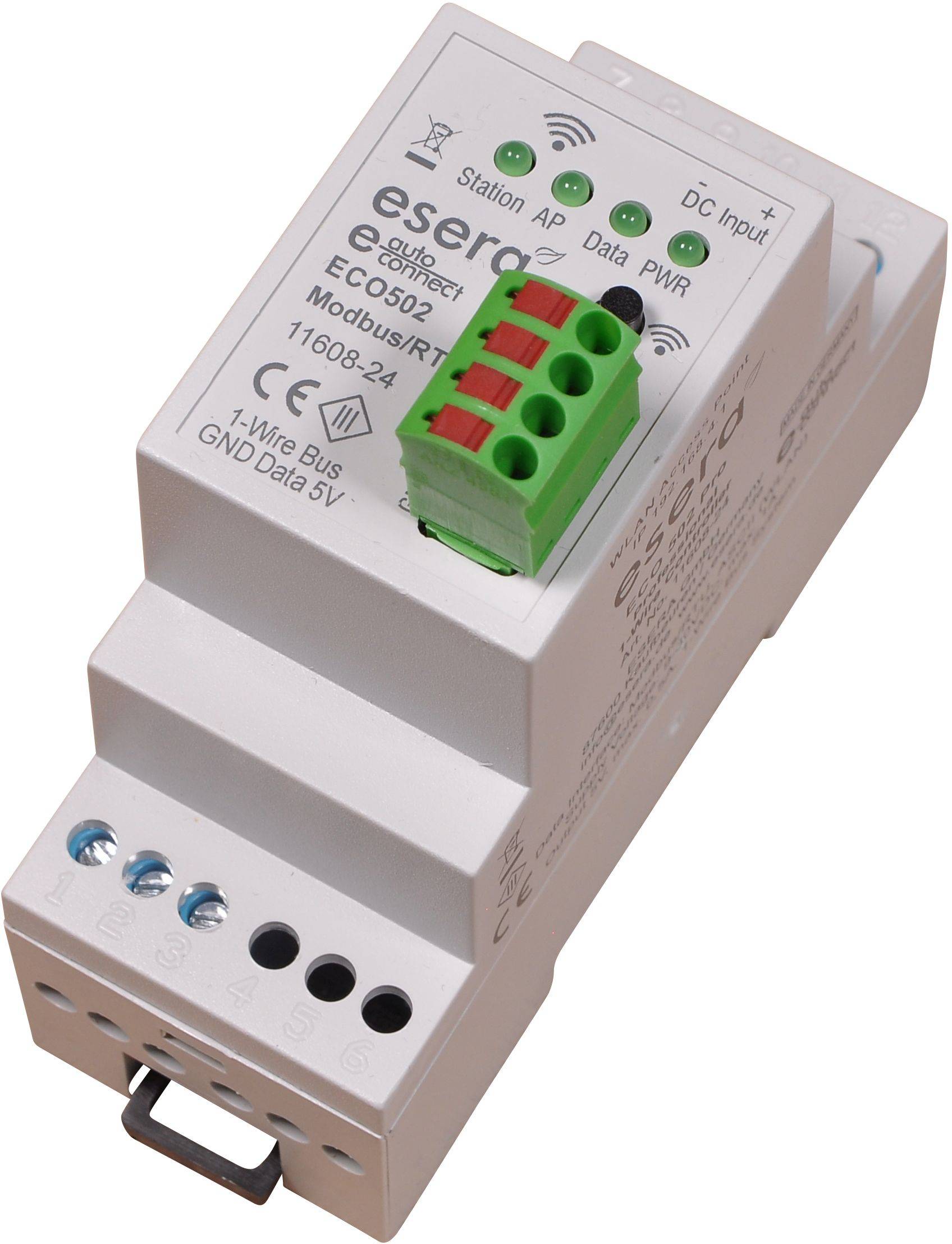 ECO 502 Pro Zentraleinheit Industrial 1-Wire Sensor-Gateway, Modbus/RTU