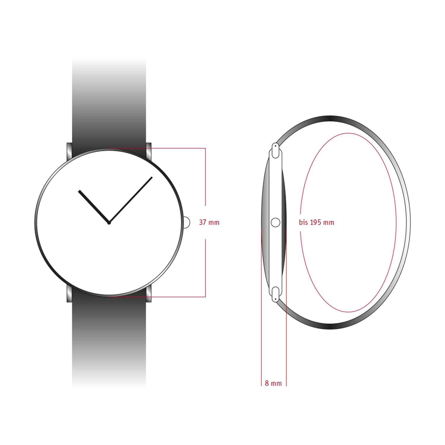 Dugena Herrenuhr 4461072 Bari, Quarz, weißes Zifferblatt, Edelstahl, Mineralglas