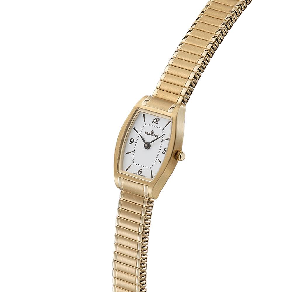 Dugena Damenuhr 4461098 Luzern, Quarz, weißes Zifferblatt, Edelstahl