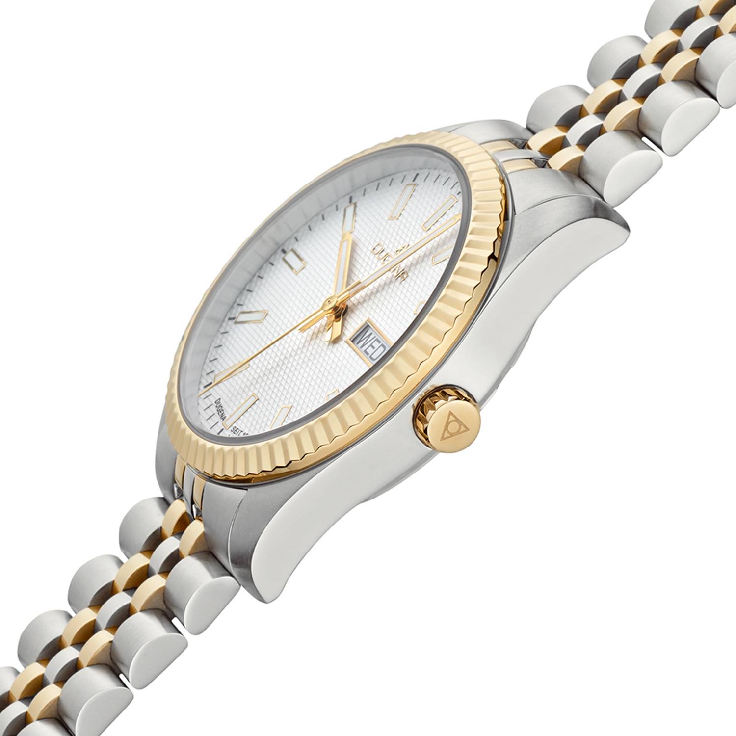 Dugena Herrenuhr 4461070 Vento, Quarz, weißes Zifferblatt, Edelstahl, Saphirglas