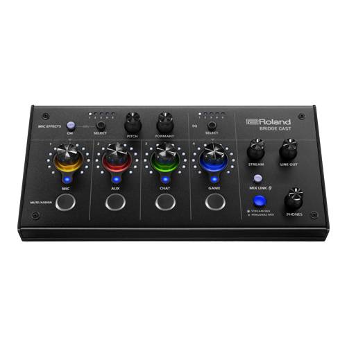 ROLAND BRIDGE CAST - All-In-One Audio-Streaming & Audio-Mixer (parallele Soundmischungen | XLR-Mikrofonvorverstärker |