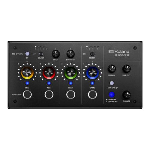 ROLAND BRIDGE CAST - All-In-One Audio-Streaming & Audio-Mixer (parallele Soundmischungen | XLR-Mikrofonvorverstärker |