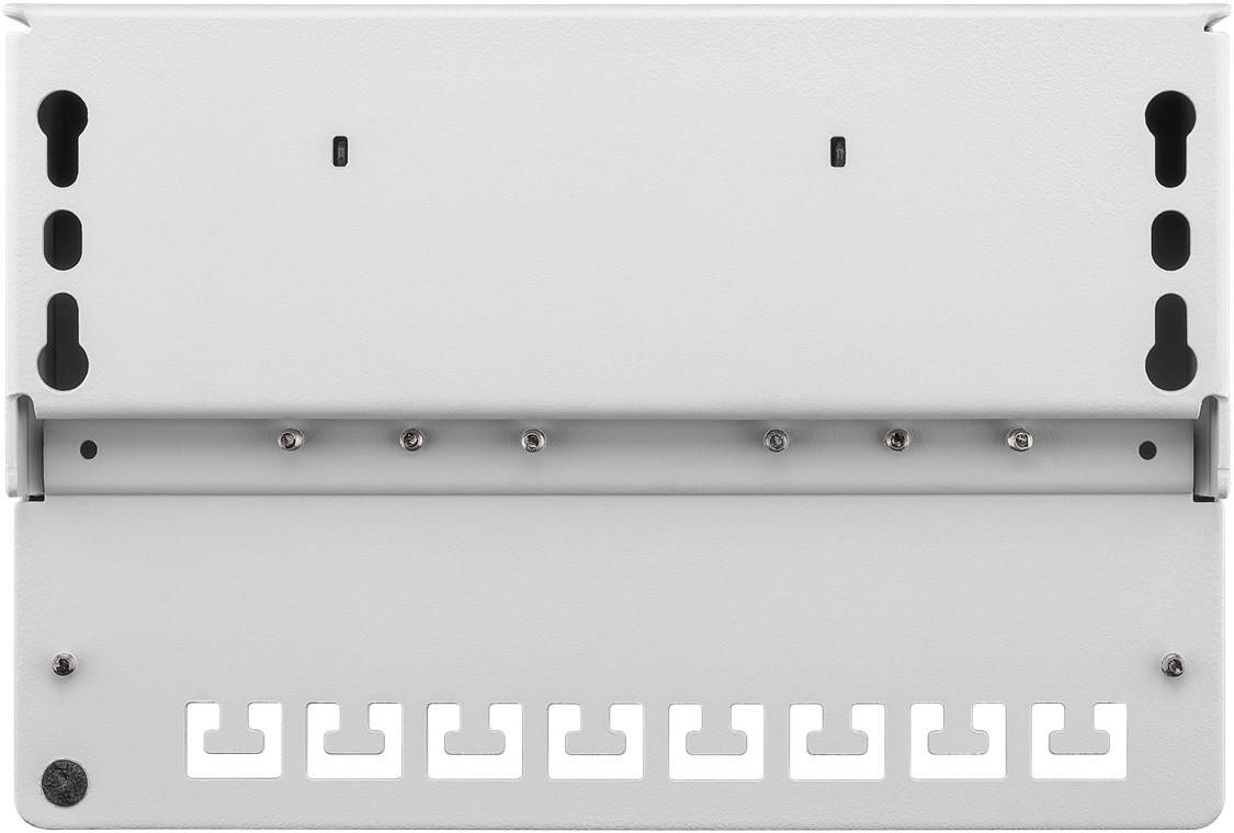 CAT 5e Mini Desktop Patchpanel, 8 Port, STP geschirmt, Grau